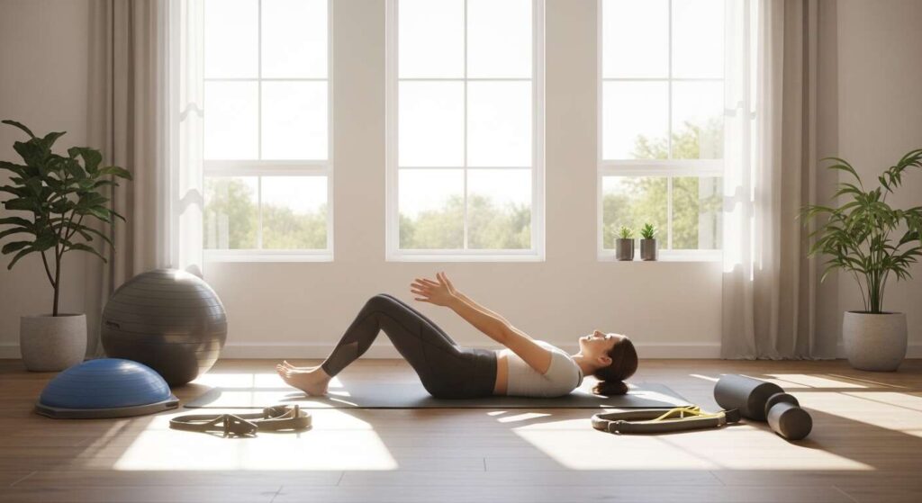 Pilates: 3 Übungen gegen Bauchfett, die Ihre Taille zu Hause gezielt formen