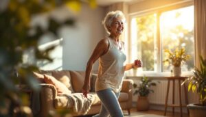 Aktives Gehen ab 60: Die beste Bewegung für zu Hause, um Gewicht zu verlieren