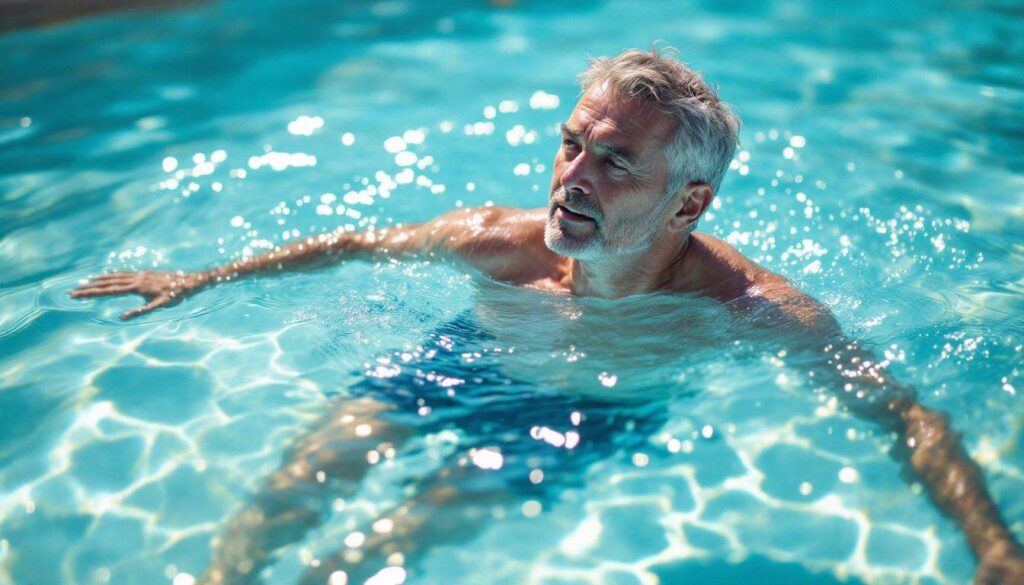 Schwimmen gegen Bauchfett: Diese Übung im Wasser hilft, Bauchfett ab 45 effektiv zu reduzieren