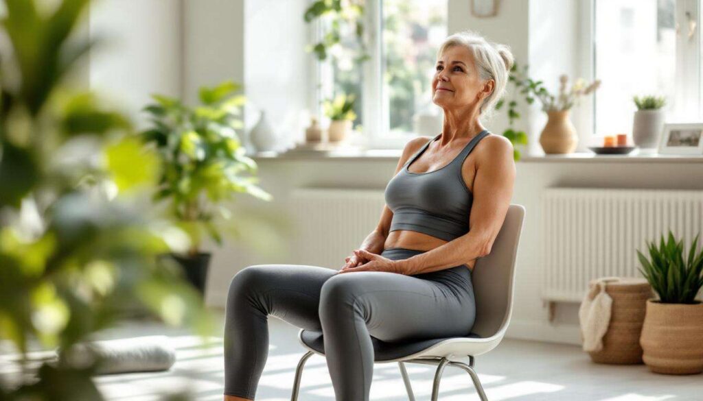 Pilates auf dem Stuhl ab 50: Die besten Übungen für straffe Bauchmuskeln ohne Rückenbelastung
